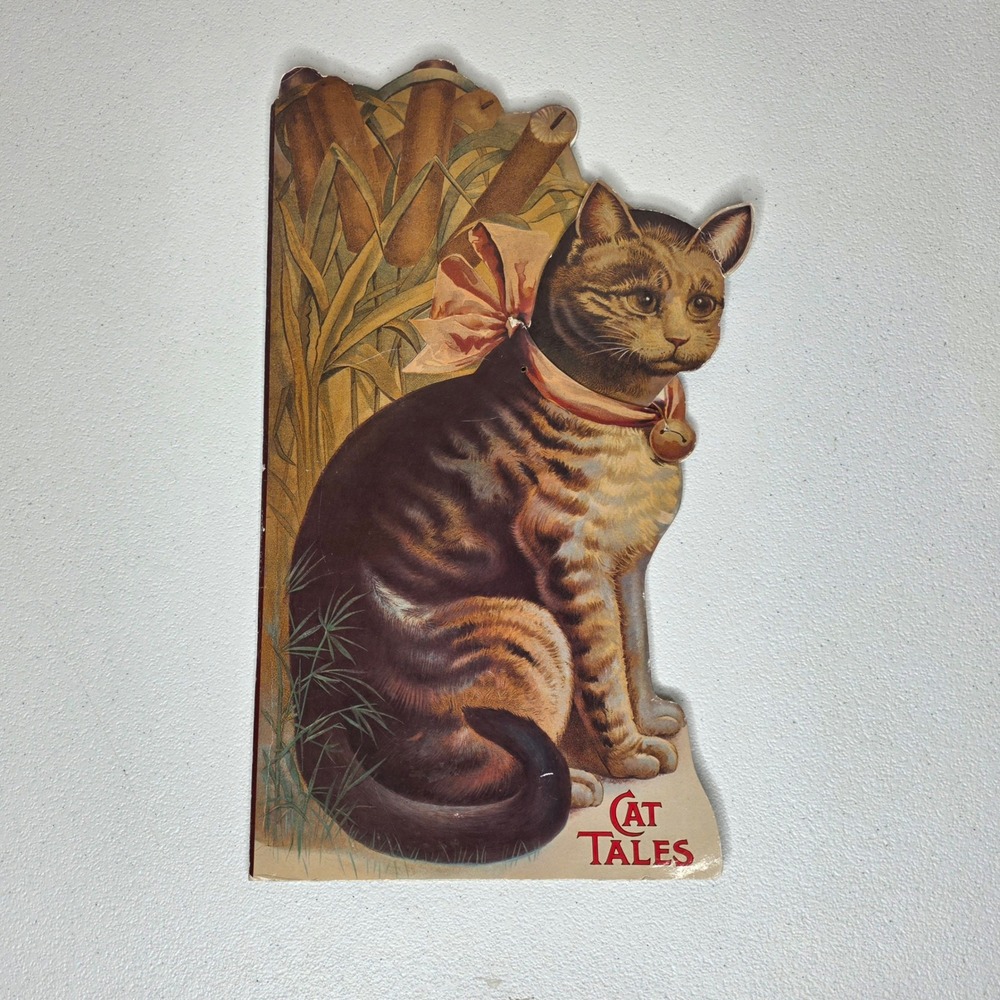 Retro 1991 Shackman Cat Tales Story Book Kids Die Cut Paper Victorian Style